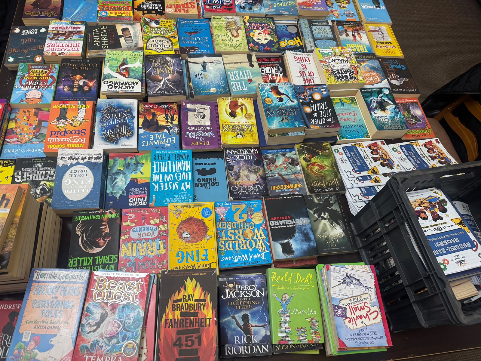 Learners using classroom reading resources
